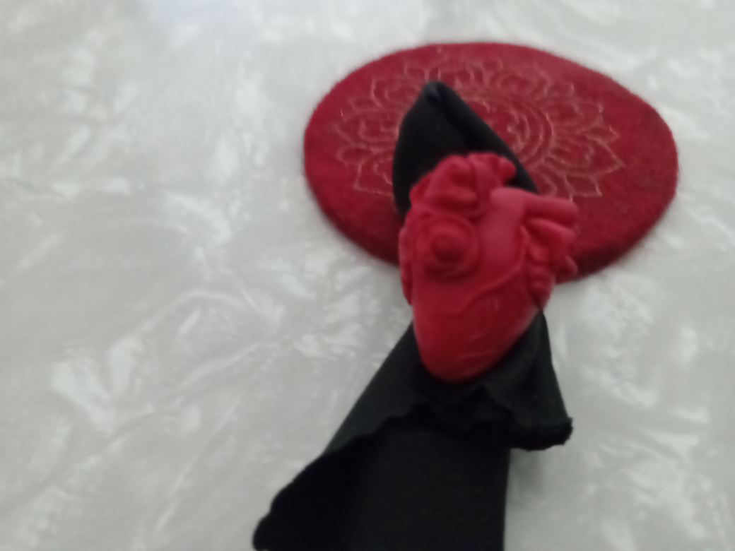Bright red Heart Ring