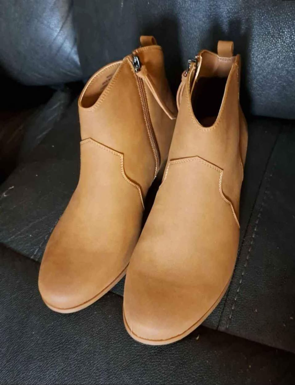 Tan Ankle Boots Size 12WW