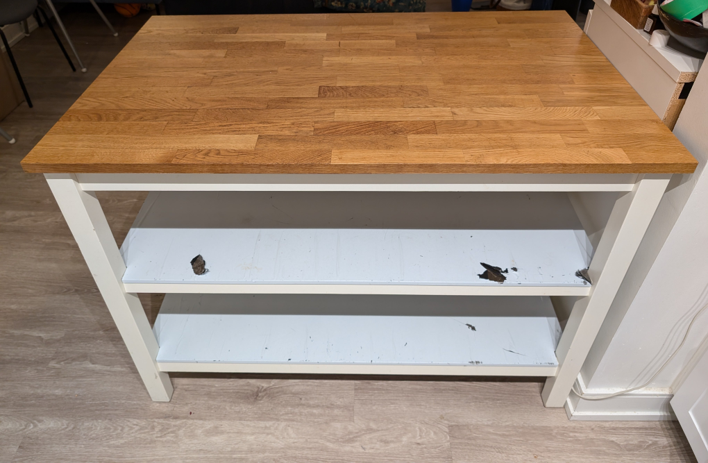 IKEA Kitchen Island with Butcher Block Top - photo 3