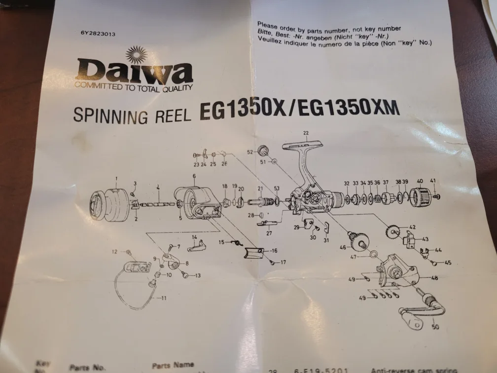 Daiwa EG1350X Spinning Reel - New in Box image indicator(5)