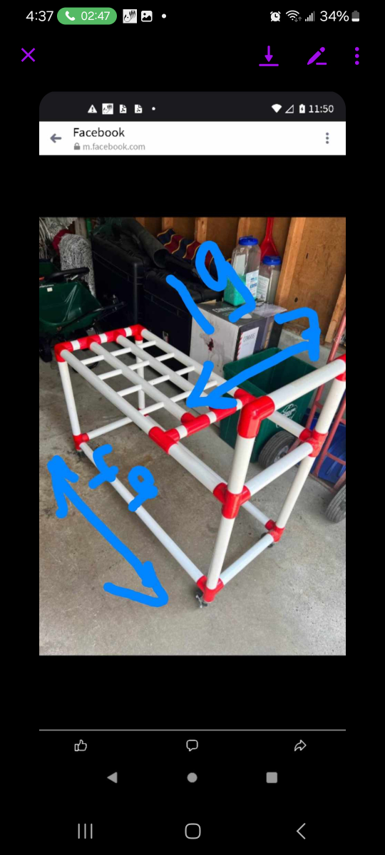 PVC Pipe Storage Rack