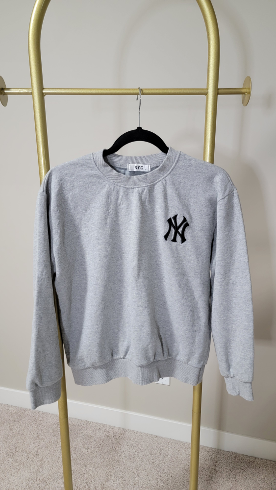 Grey NYC Yankees Crewneck Sweatshirt - photo 2