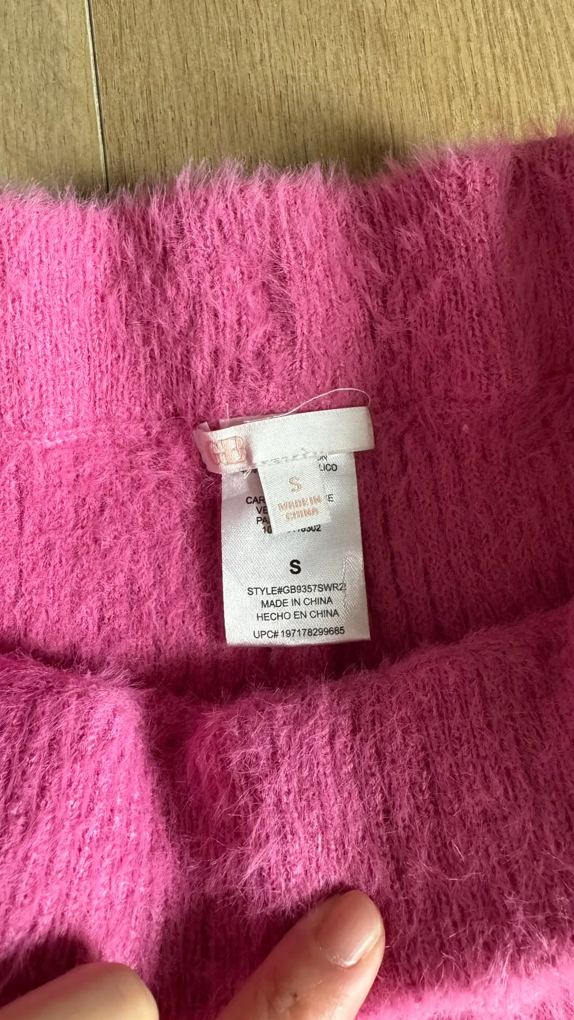 New! GB girl Rose red straight-leg knitted pants image indicator(5)