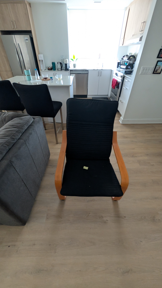Comfortable Accent Chair with Wooden Legs - photo 3