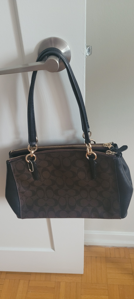 Coach Signature Brown and Black Handbag - photo 2