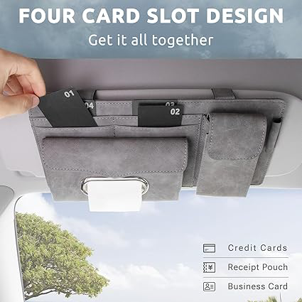 3-in-1 Car Visor Organizer(Grey) - photo 5