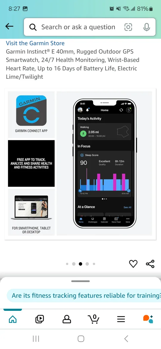 Garmin Smart Watch image indicator(4)