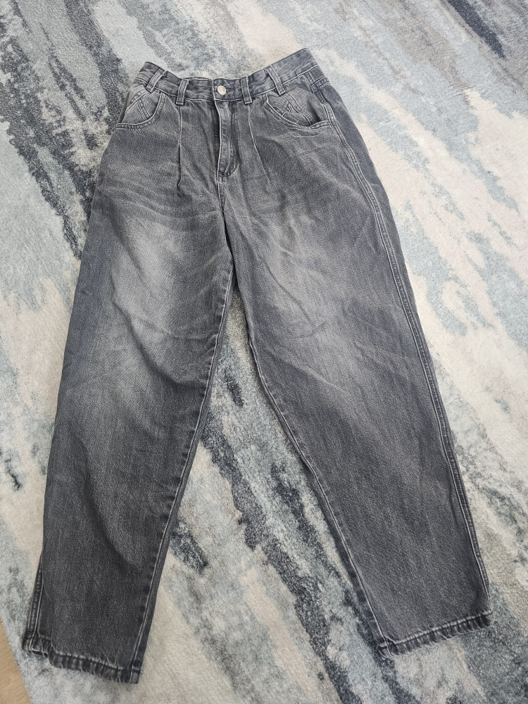 Women's Dark Grey Mom Jeans