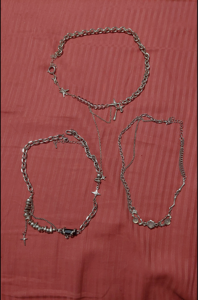 Three Unique Silver Necklaces ✨️