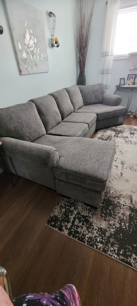 Loretto Cuddle Sectional - Grey - photo 3
