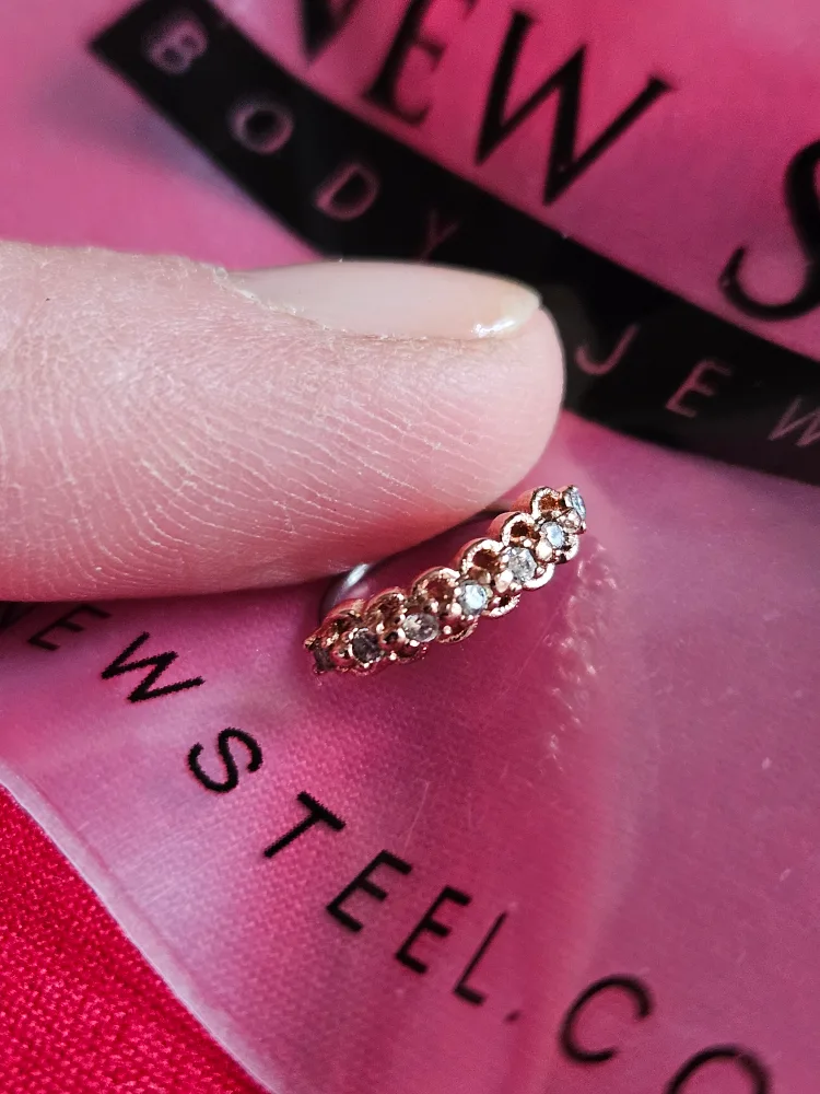 Nose Ring cubic zirconia image indicator(2)