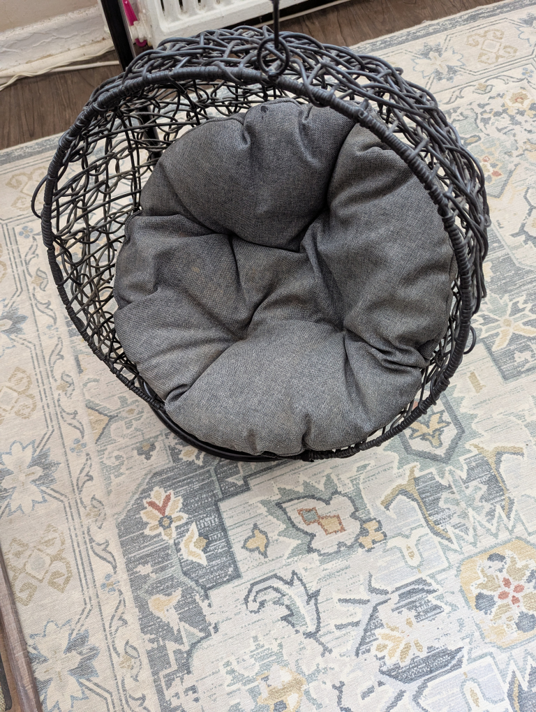 Hanging Chair with Grey Cushion for pets - photo 2