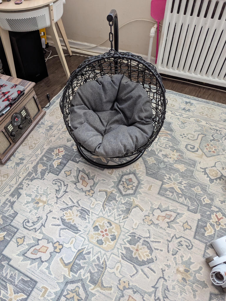 Hanging Chair with Grey Cushion for pets - photo 4