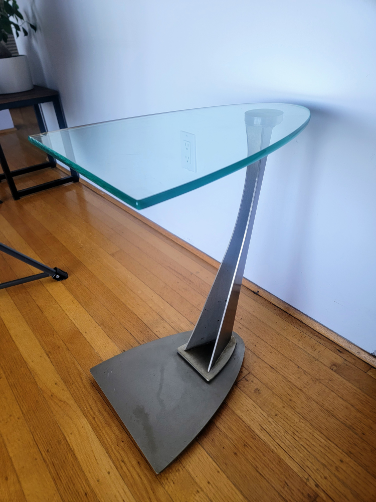 Modern Glass Accent Side Table
