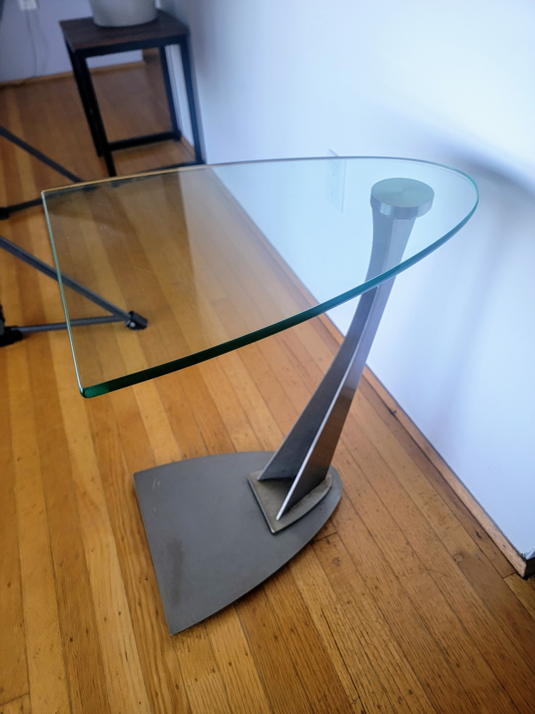 Modern Glass Accent Side Table - photo 2