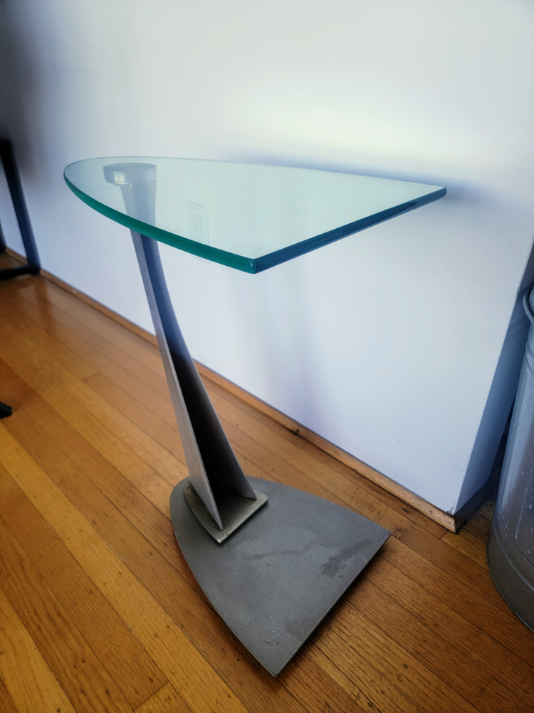 Modern Glass Accent Side Table - photo 4