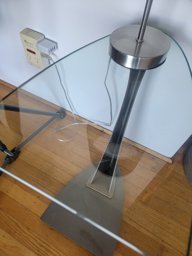 Modern Glass Accent Side Table - photo 5