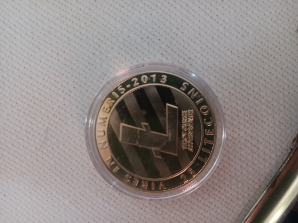 Set of Four Litecoin Silver Coins - photo 5