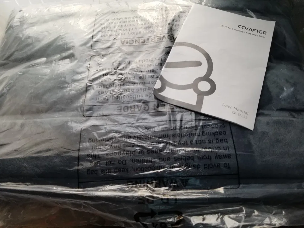 Brand New Comfier Massage Mat w/ Heat 10 Vibration image indicator(4)