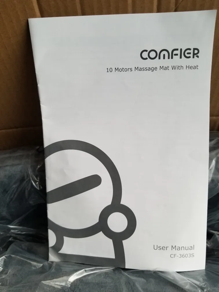 Brand New Comfier Massage Mat w/ Heat 10 Vibration image indicator(5)