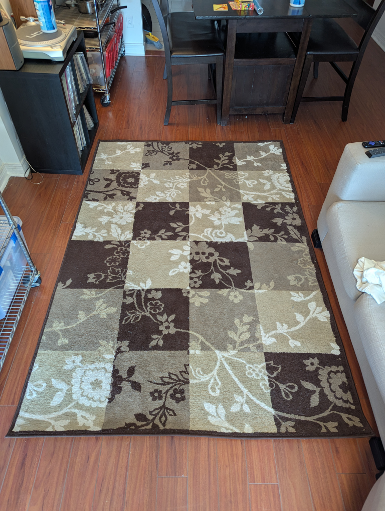 Large Floral Area Rug