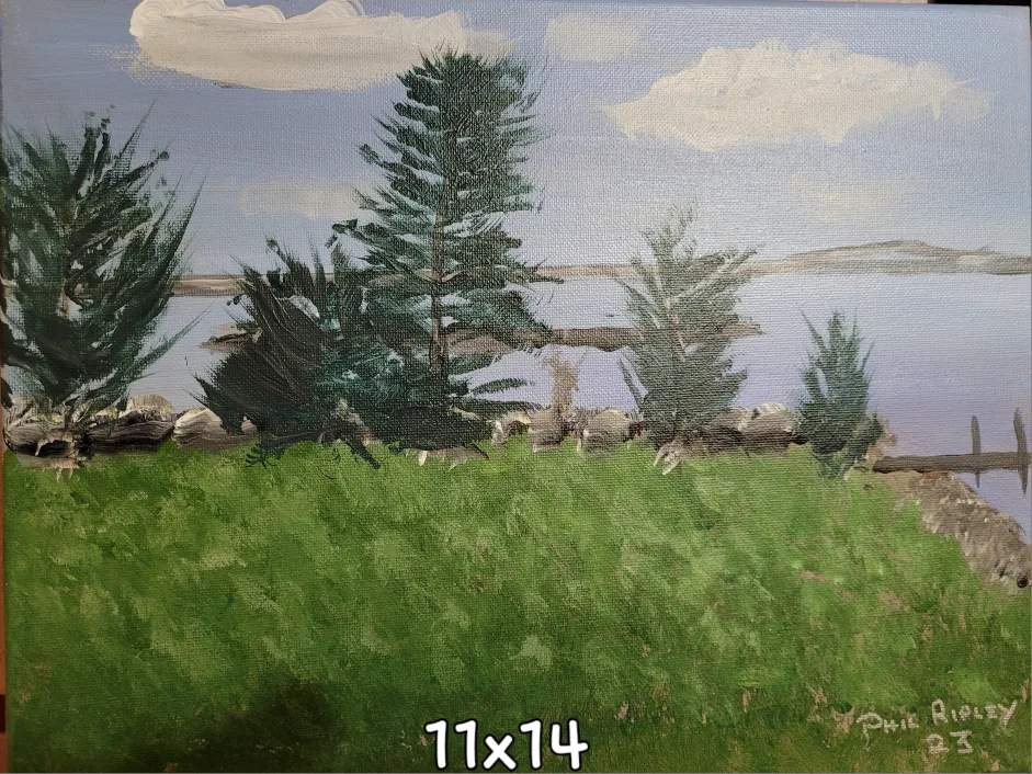 Original Acrylic paintings by Phil Ripley  Fall Reflections image indicator(5)