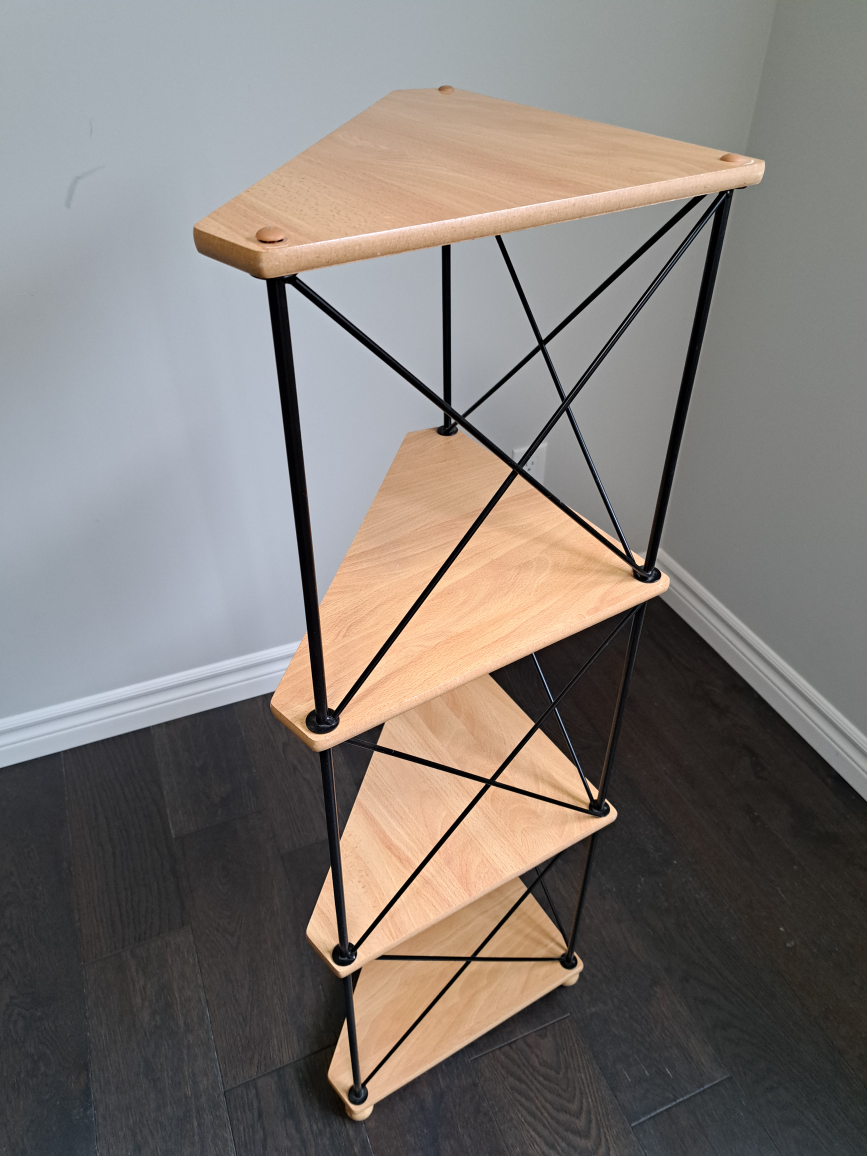 Mid-Century Modern Corner Shelf Unit - photo 4