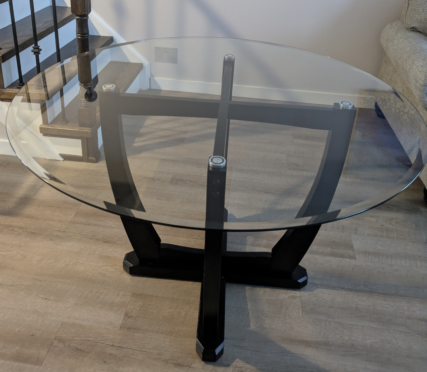 Round Glass Dining Table