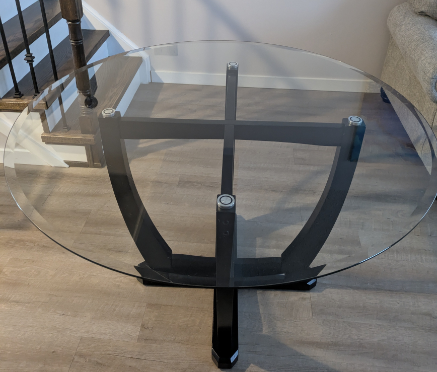 Round Glass Dining Table - photo 3