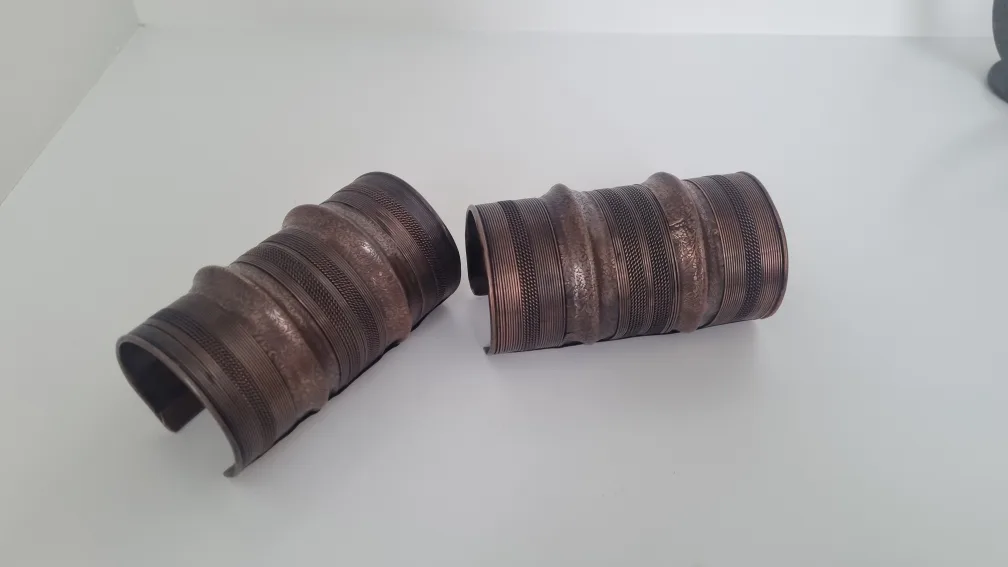 Pair of Antique Copper Cuff Bracelets image indicator(2)