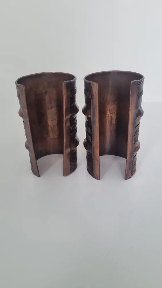 Pair of Antique Copper Cuff Bracelets image indicator(3)