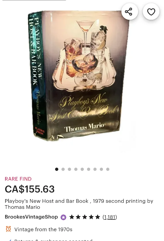 Playboy's New Host & Bar Book by Thomas Mario 🏈 image indicator(5)