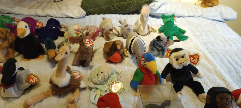 Huge Lot of Ty Beanie Babies Series 4 Original tagsags PE image indicator(5)