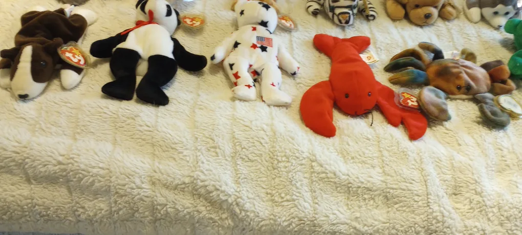 Huge Lot of Ty Beanie Babies Series 4 Original tagsags PE image indicator(9)