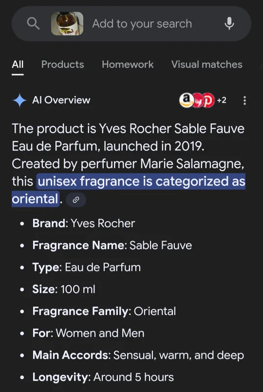 Yves Rocher Sable Fauve Eau de Parfum 85-80 ml image indicator(4)