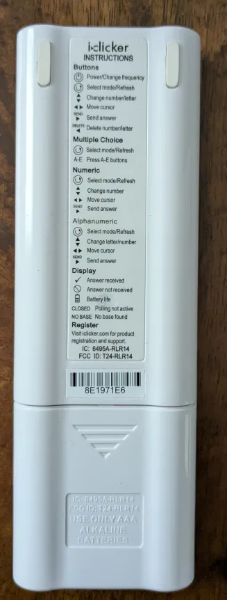 iClicker2 Student Response System image indicator(3)