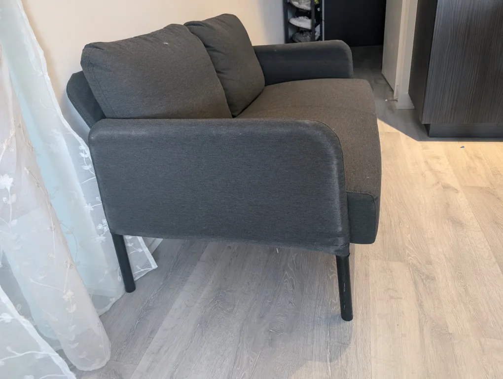 IKEA Dark Grey Two-Seater Sofa image indicator(2)