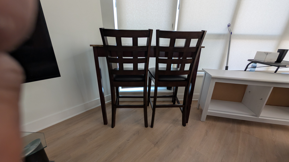 Small Kitchen Table Set with Two Stools