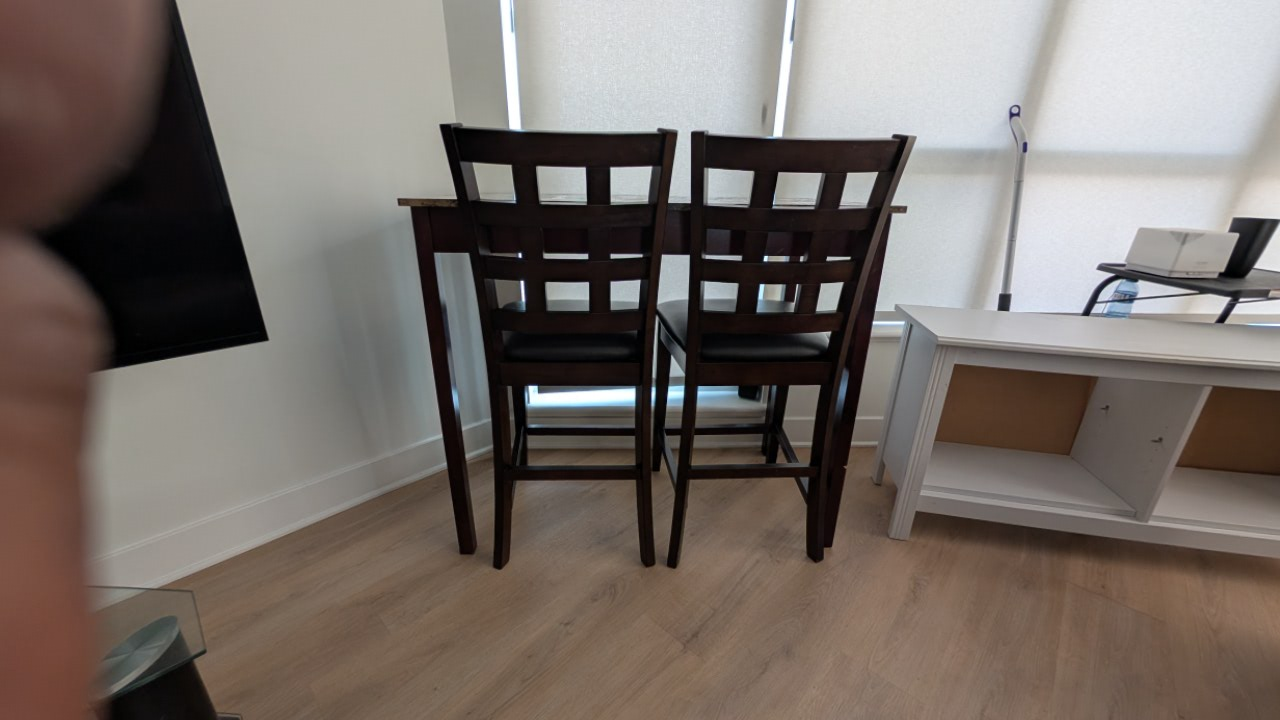 Small Kitchen Table Set with Two Stools - photo 2