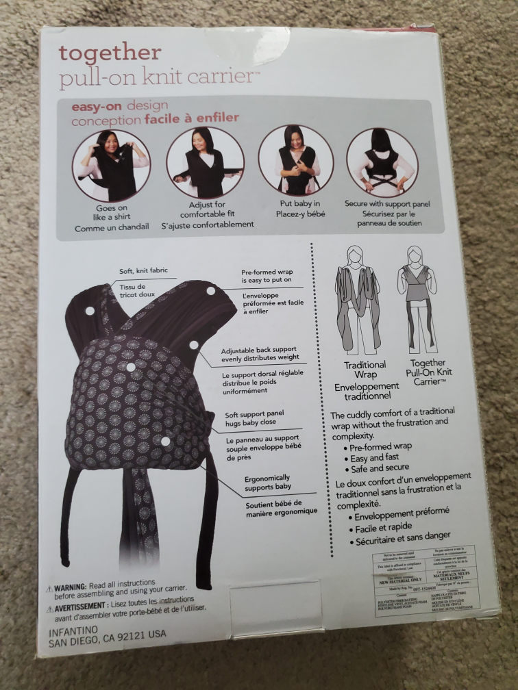 Infantino Together Pull-On Knit Carrier