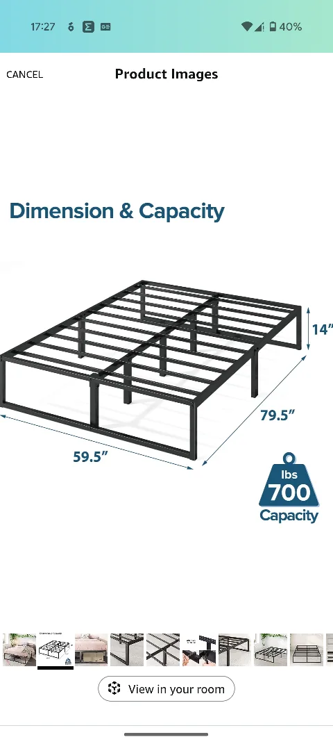 ❗MOVEOUT SALE❗Queen Metal Bed Frame with Storage image indicator(2)