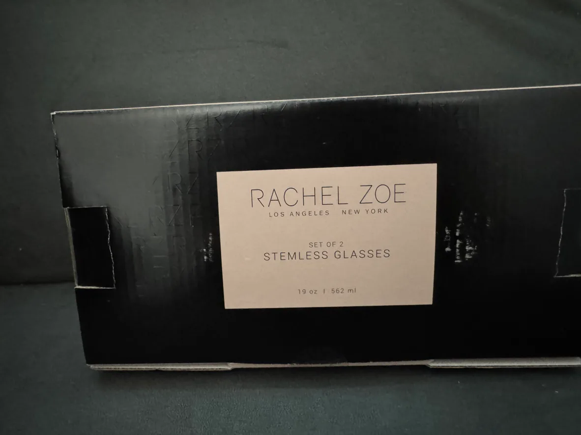 Rachel Zoe Stemless Wine Glasses, Set of 2, Pineapple Design image indicator(4)