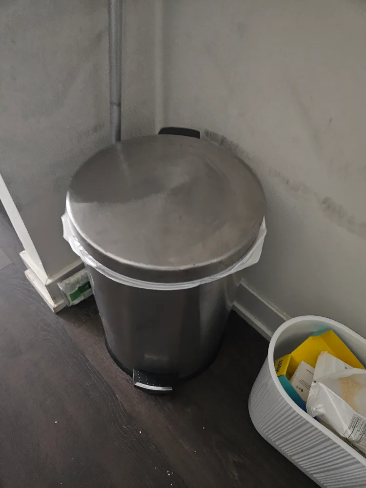 Large Stainless Steel Step Trash Can thumbnail