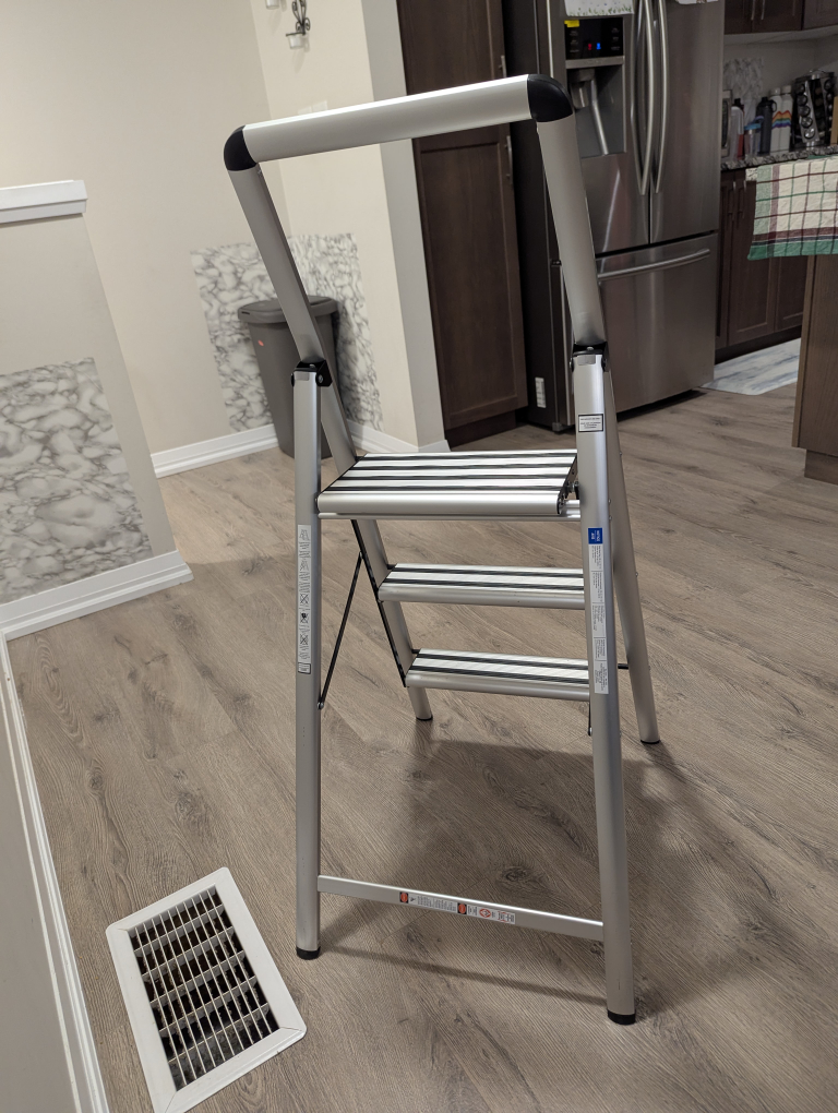 Three-Step Aluminium Step Stool, Ladder - photo 3