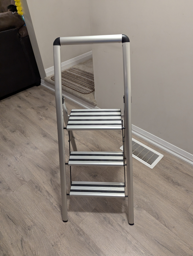Three-Step Aluminium Step Stool, Ladder - photo 4