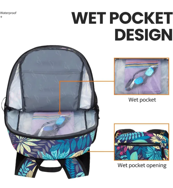 NEW!   Venture Pal 40L Lightweight Backpack - Purple Leaf 🏈 image indicator(6)