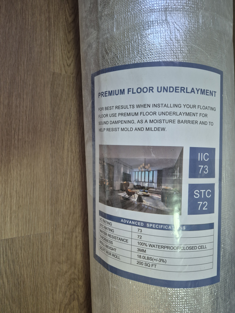 Premium Floor Underlayment - 200 sq ft roll