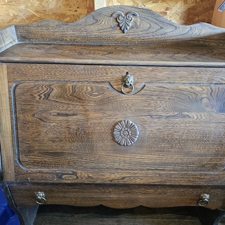 Vintage Wooden Secretary Desk - photo 4