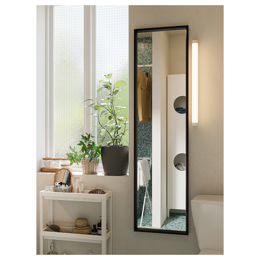 IKEA Full-Length Mirror with Black Frame - photo 2