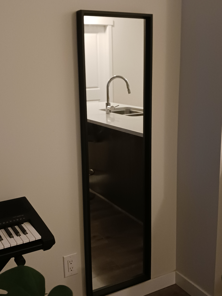 IKEA Full-Length Mirror with Black Frame - photo 3